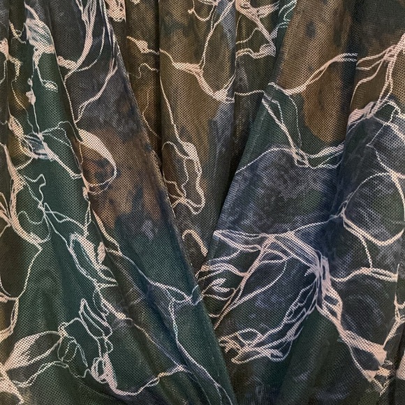 Waves Sleeveless Mesh Bodysuit | Sandra Weil| Sz 4 - Picture 6 of 15